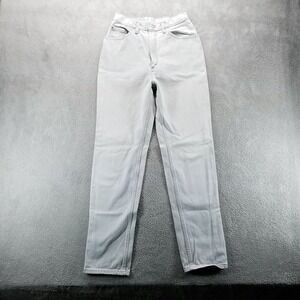 VTG 505 Levis Jeans Mens 26x32 Gray Straight Made in USA 80s Mid Rise Denim